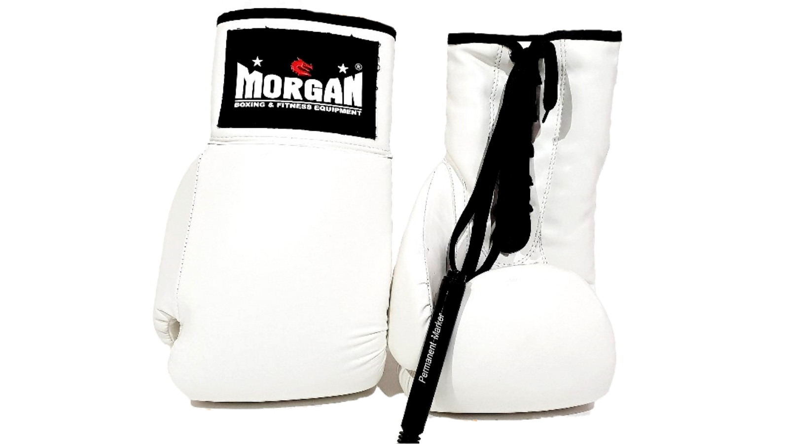 Morgan Sports Morgan Lace Up Autograph Gloves - 10oz 