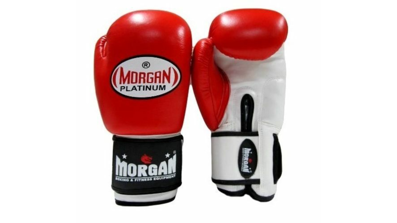 Morgan Sports Morgan V2 Red Platinum Leather Sparring Gloves - 10oz
