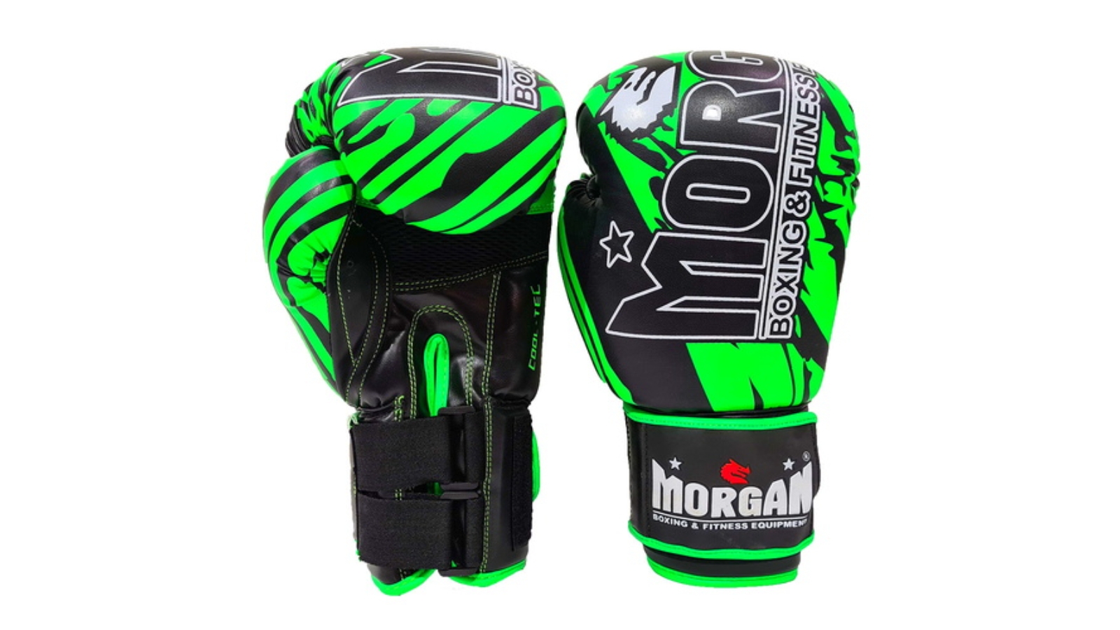 Morgan Sports Morgan BKK Fluro Green Ready Boxing & and Muay Thai Gloves - 12oz