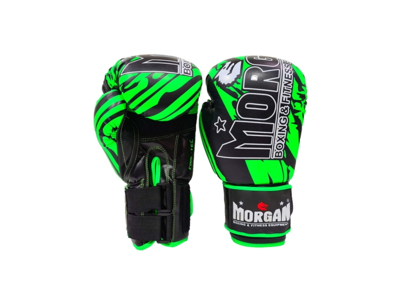 Morgan Sports BKK Fluro Green Ready Boxing and Muay Thai Gloves 