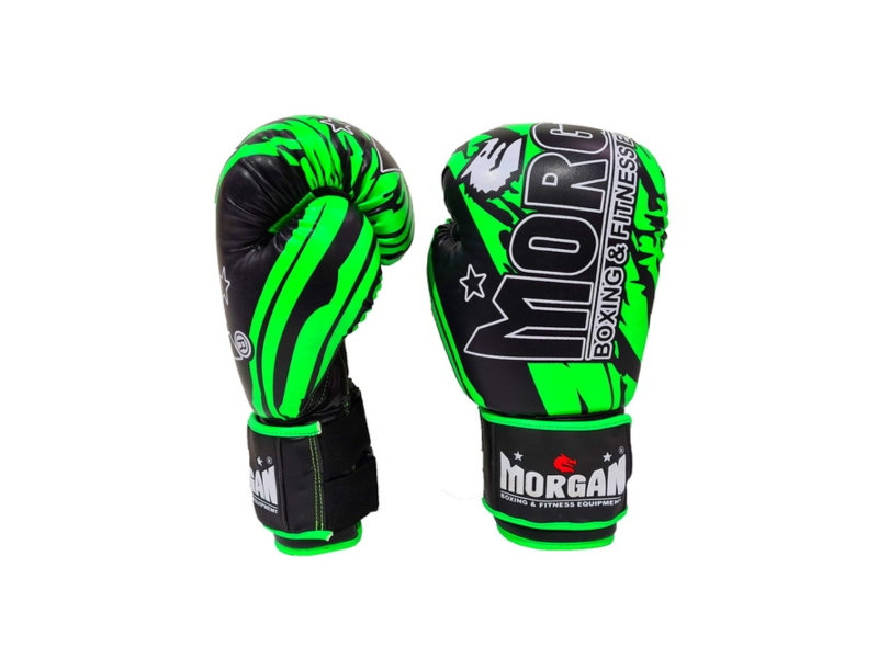 Morgan Sports Morgan BKK Fluro Green Ready Boxing & and Muay Thai Gloves - 8oz