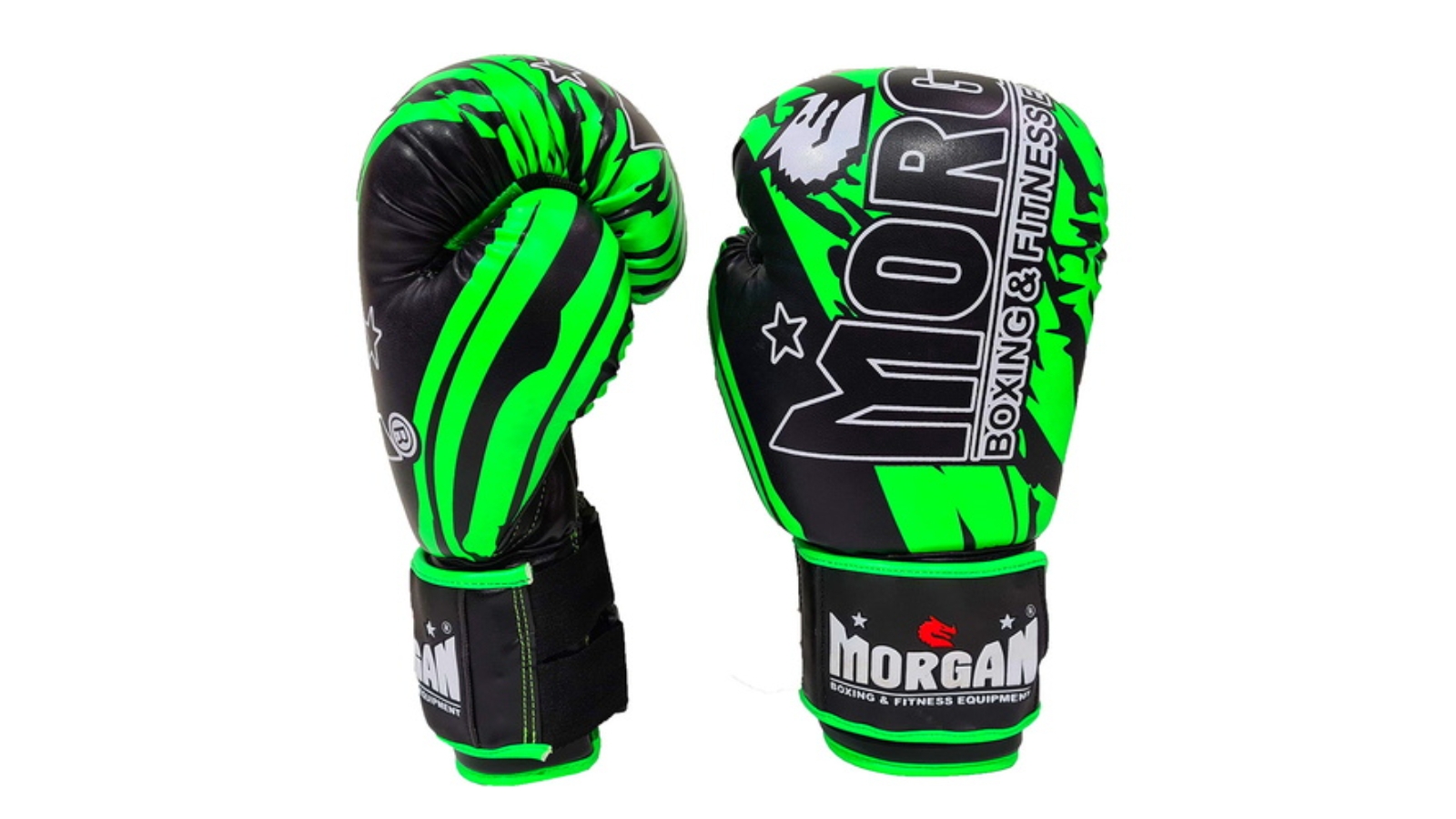 Morgan Sports Morgan BKK Fluro Green Ready Boxing & and Muay Thai Gloves - 12oz