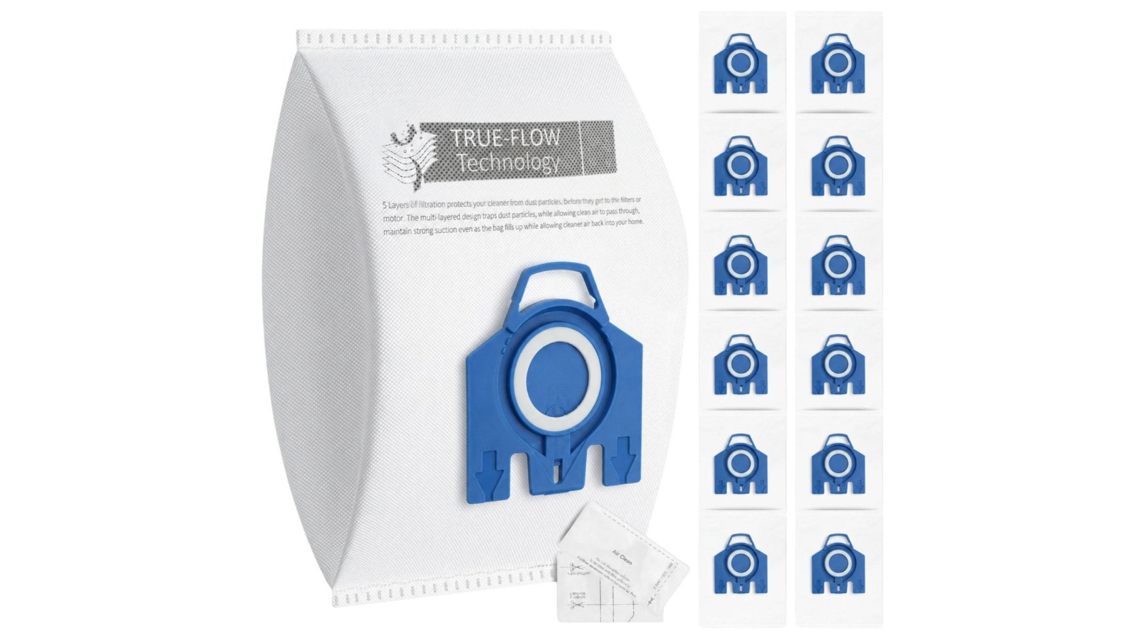 Hygieia Pack of 12 Vacuum Bag for All GN Style Miele Vacuum Cleaner