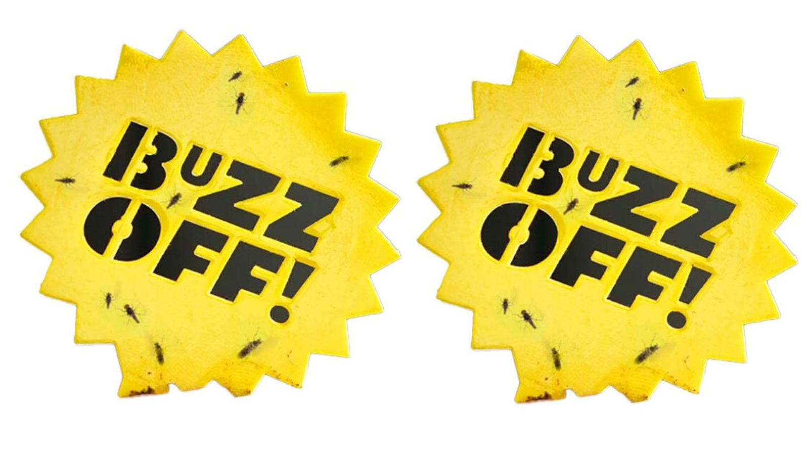 Bubblegum 2 Piece Fly Traffic Controllers/Sticky Plant Sign - Yellow