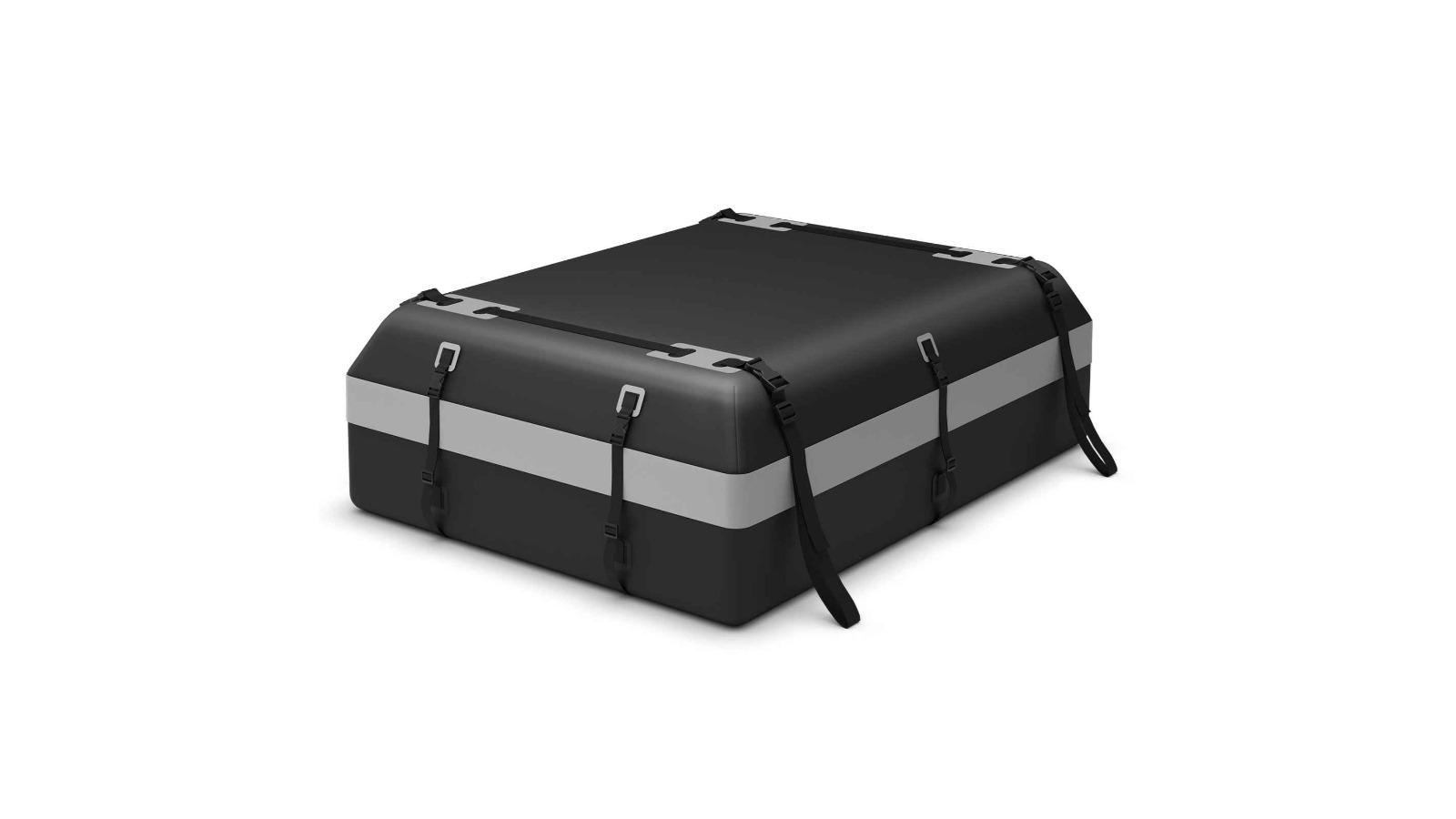Costway 600L Waterproof Rooftop Carrier Bag Cargo Rack - Grey