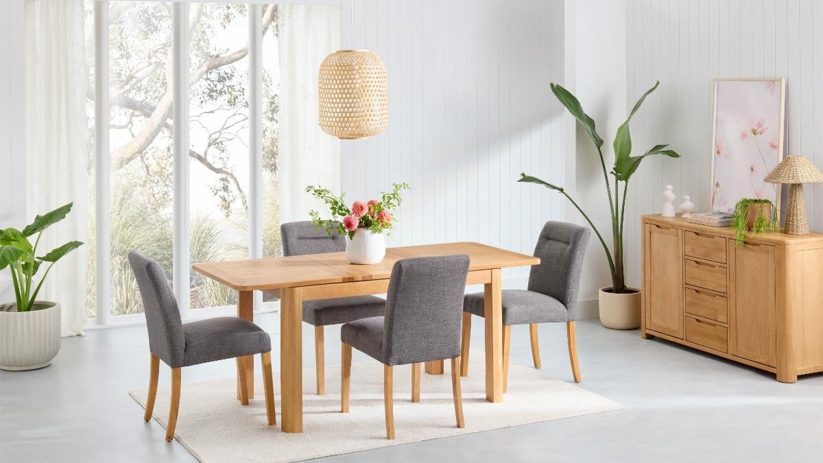 Tahoe 5-Piece Extension Dining Table Set - Onyx 