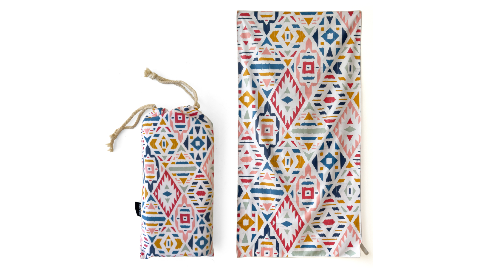 Meteor For The Winners X-Large Sand-Free Beach Towel with Carry Bag - Native Weave
