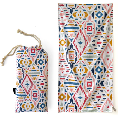 Meteor For The Winners X-Large Sand-Free Beach Towel with Carry Bag - Native Weave