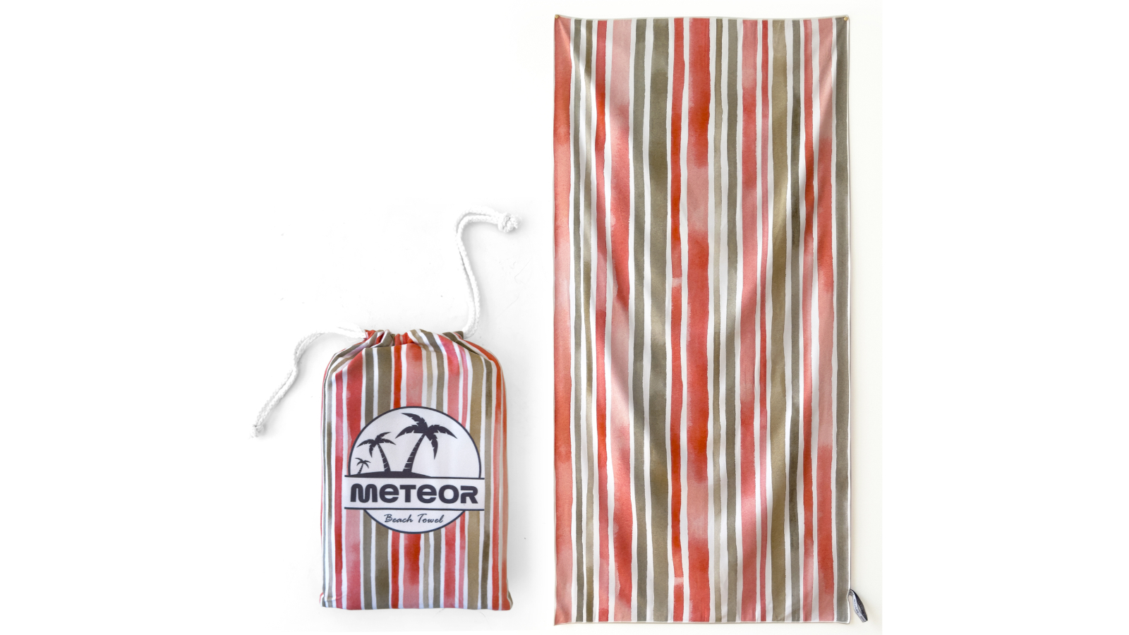 Meteor For The Winners X-Large Sand-Free Beach Towel with Carry Bag - Citrus Splash
