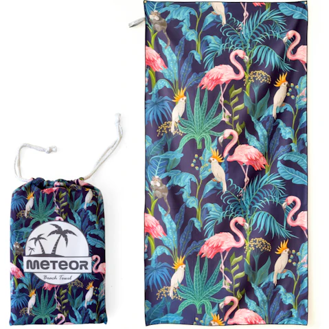 Meteor For The Winners X-Large Sand-Free Beach Towel with Carry Bag - Jungle Escape