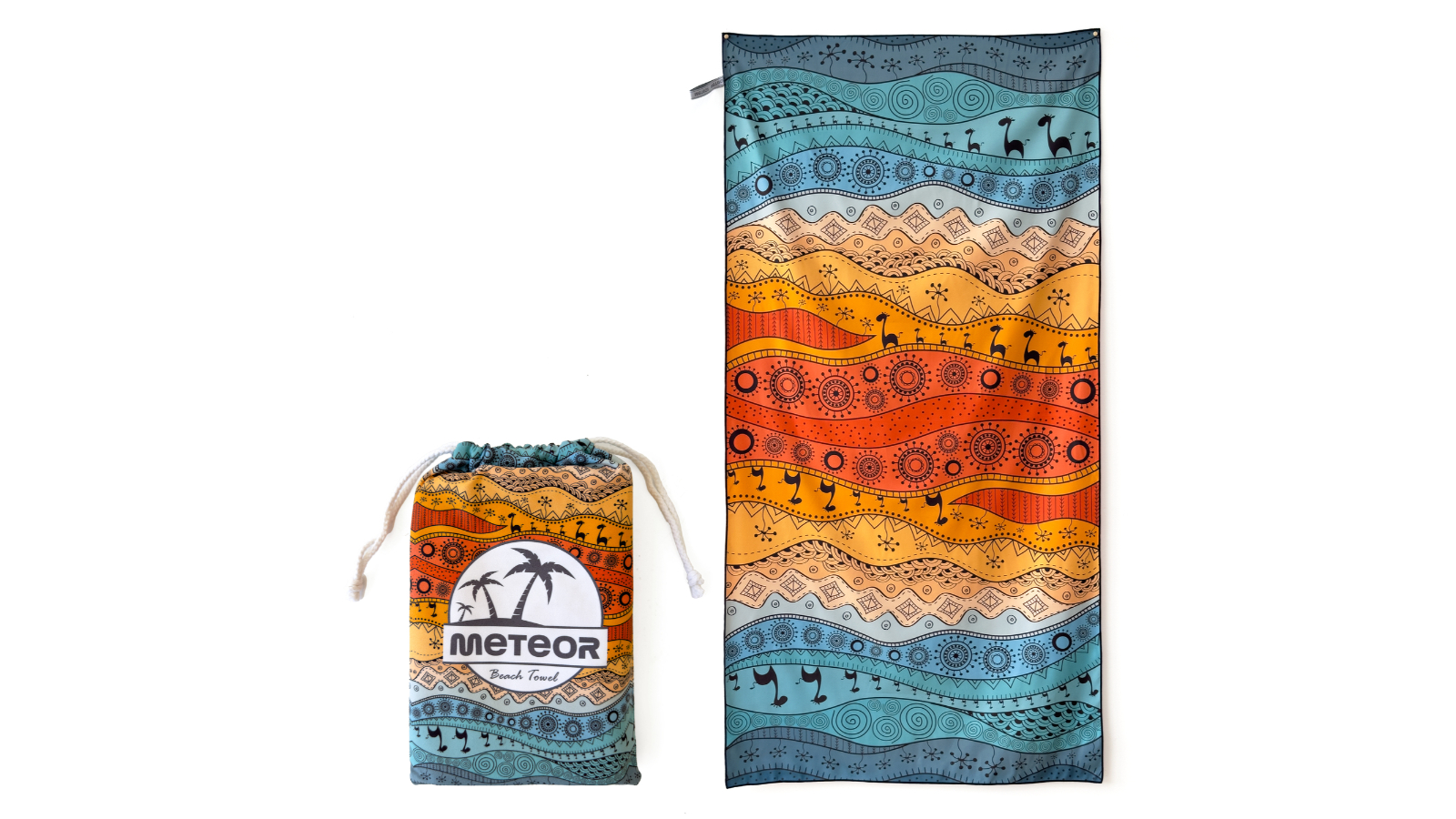 Meteor For The Winners X-Large Sand-Free Beach Towel with Carry Bag - Desert Mirage