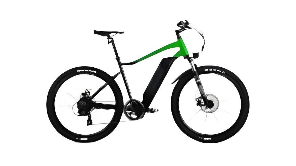 Valk MX7 Electric Mountain Bike Black Lime Green Harvey Norman
