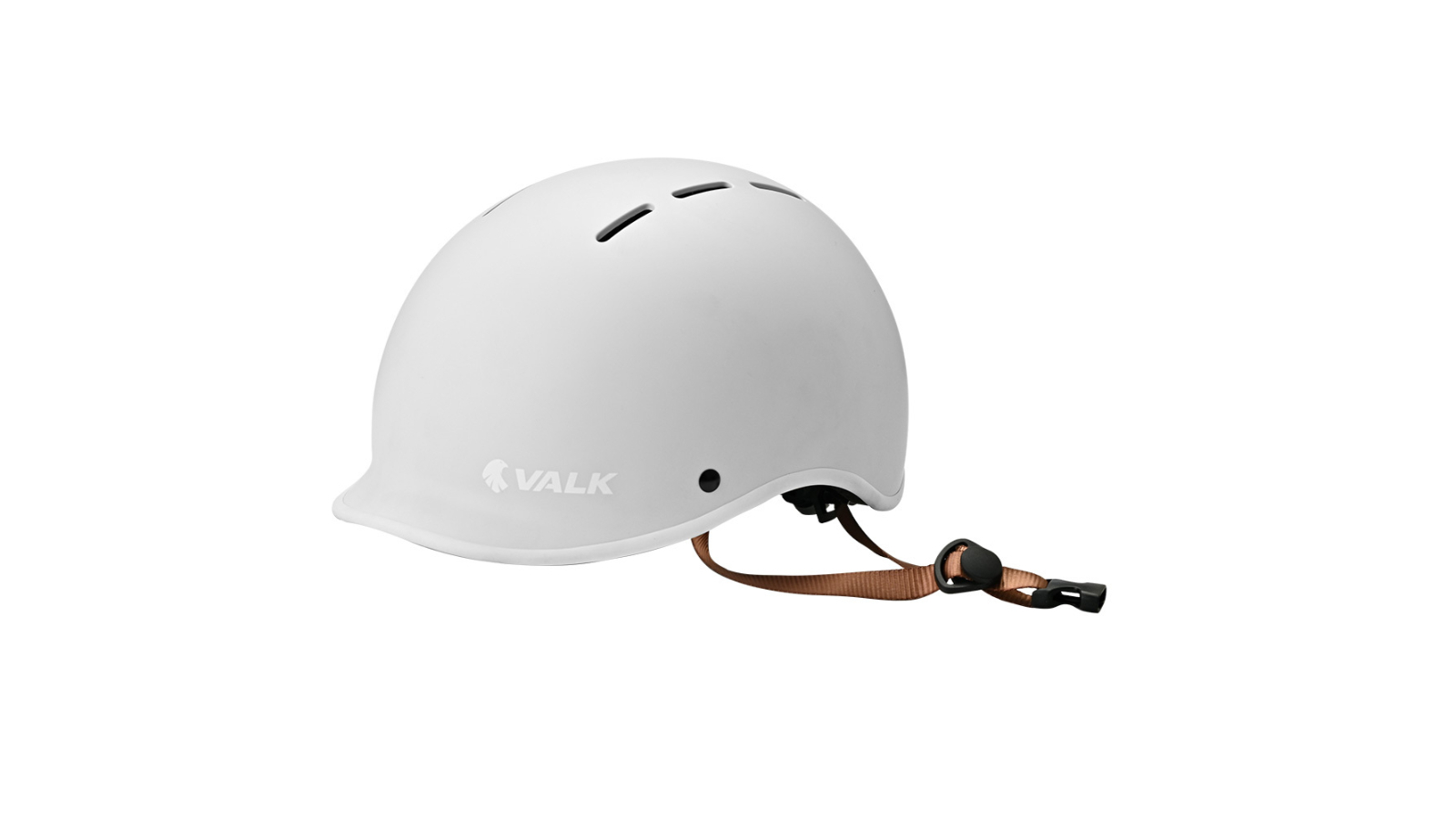 Valk Universal Dial Fit System Retro Bike Helmet Arctic White