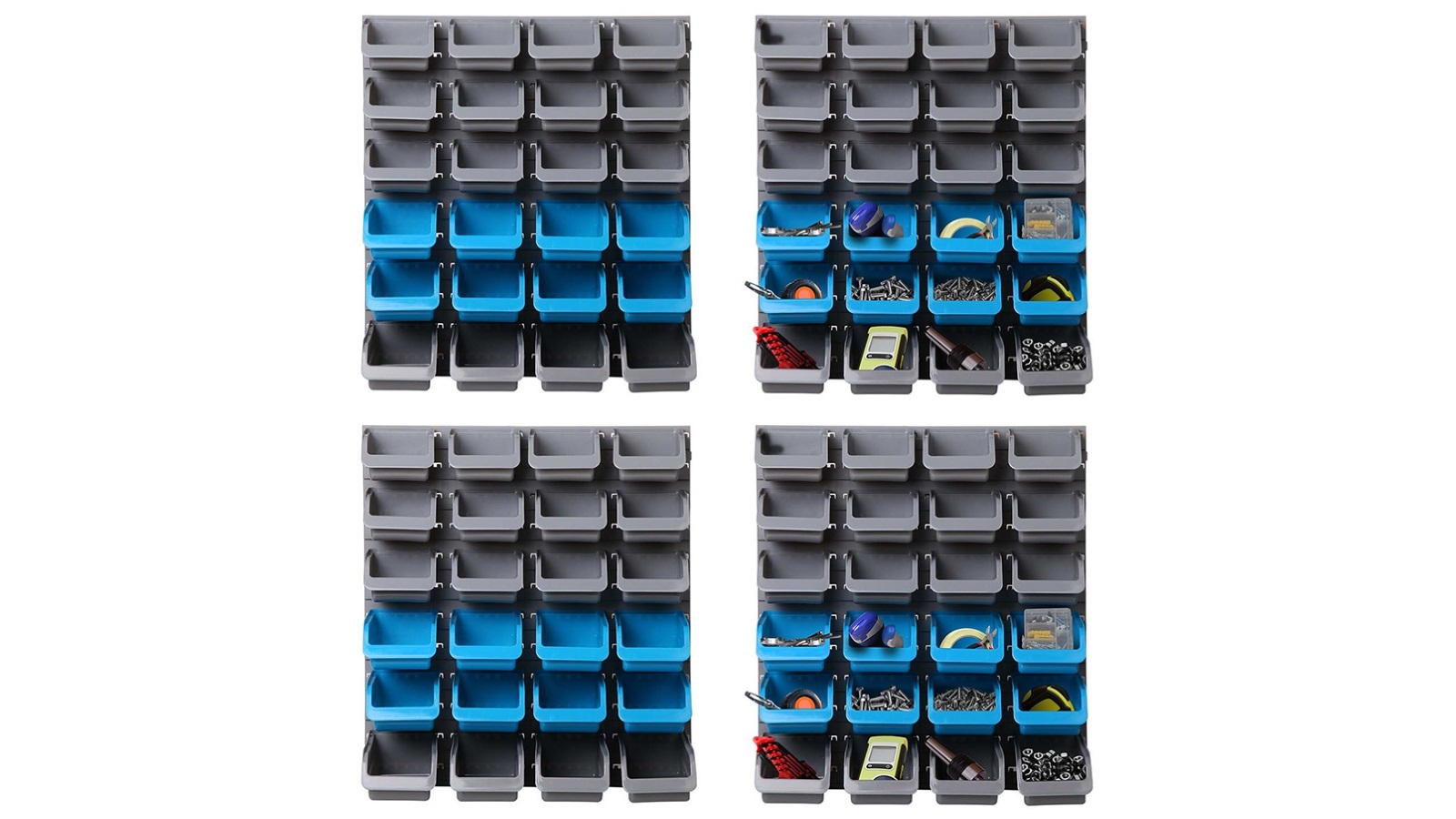 Giantz 96 Bin Wall-Mounted Storage Rack