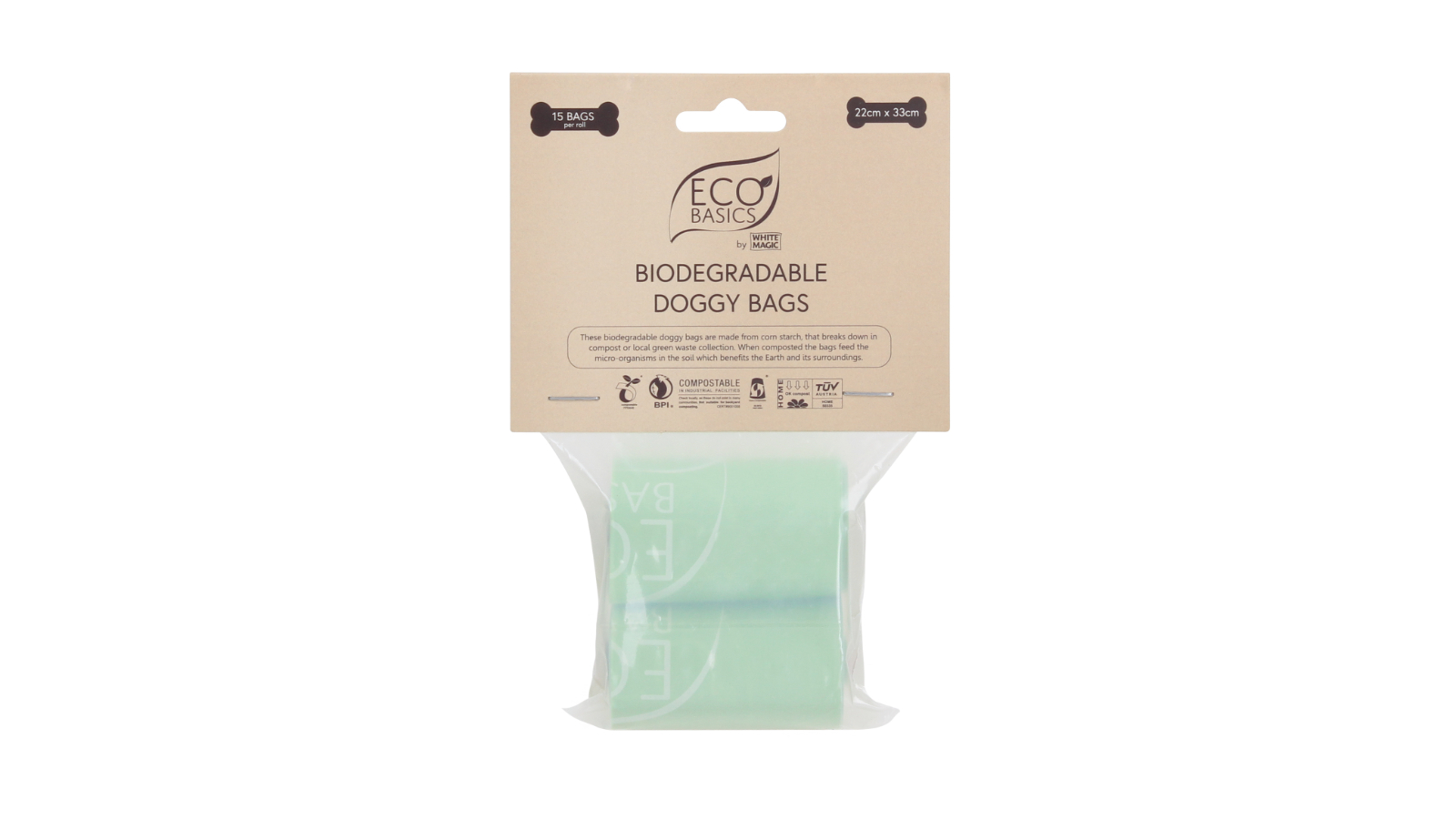 Eco Basics Biodegradable 15 Roll Doggy Bag