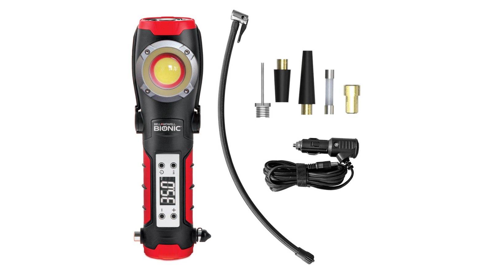 As Seen on TV 5-in-1 Multi-Purpose Bionic Rescue Extreme Tyre Inflator and Light