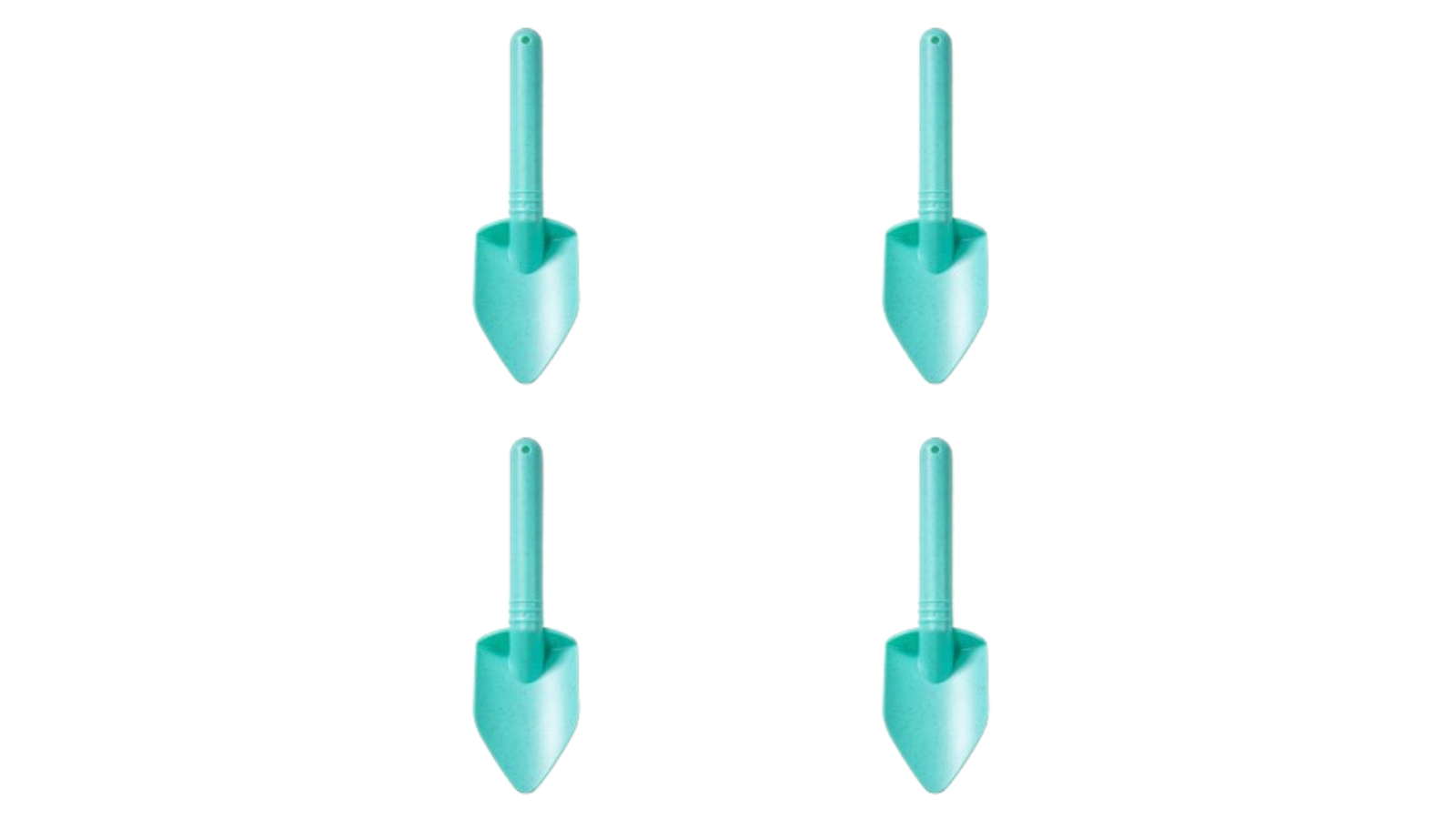 Bigjigs Rail 4 Piece Kids Eco Spade Outdoor Sand Toy - Eggshell Green