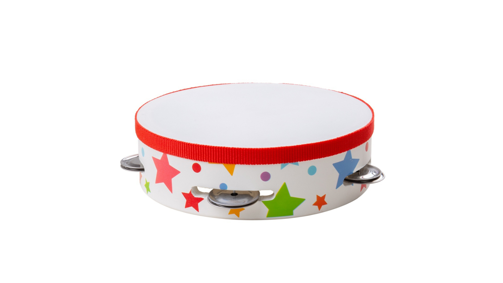 Bigjigs Toys 15cm Kids Wooden Tambourine Musical Instrument Play Toy - 12 month+