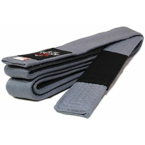 Morgan Sports Grey BJJ Belt with Black Tip - A-0