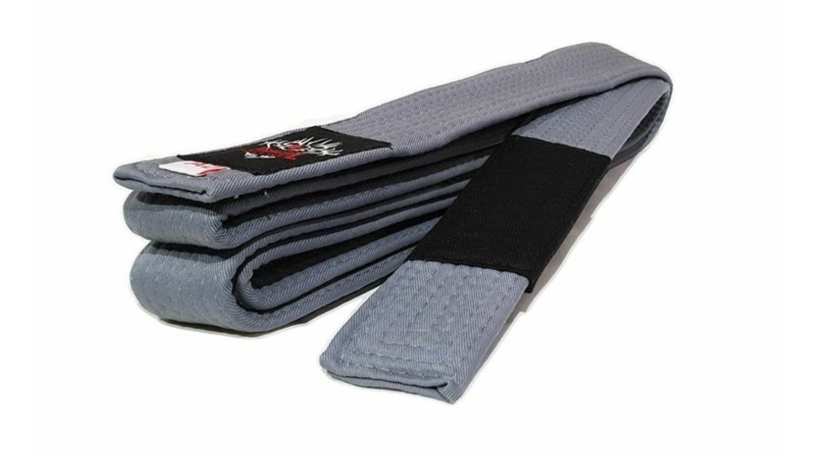 Morgan Sports Grey BJJ Belt with Black Tip