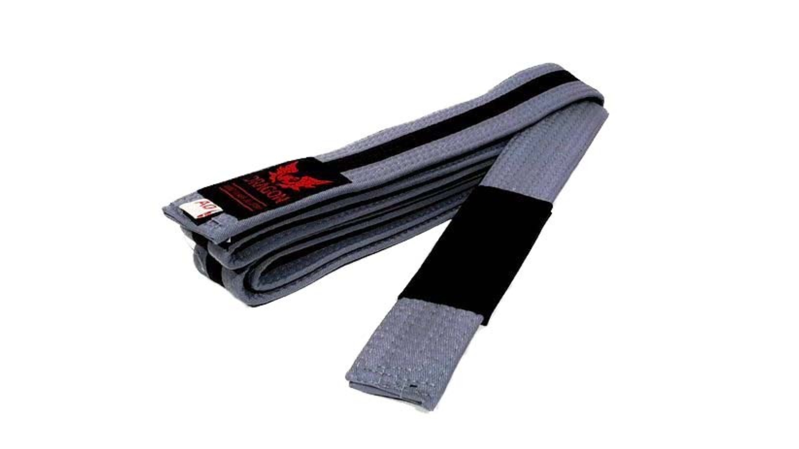 Morgan Sports Grey BJJ Belt with Black Stripe Tip