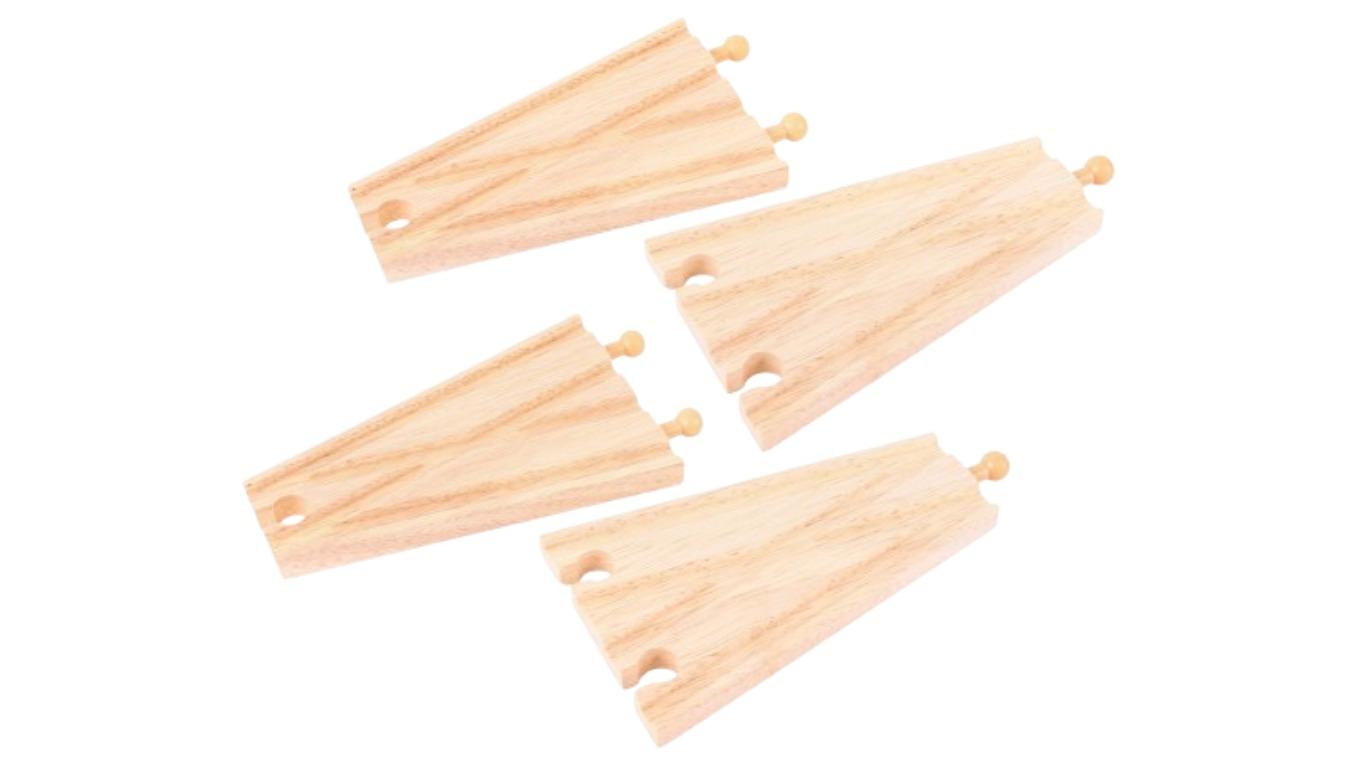Bigjigs Rail Pack of 2 14.5cm Track Splitter Wooden Toy - 3 year+
