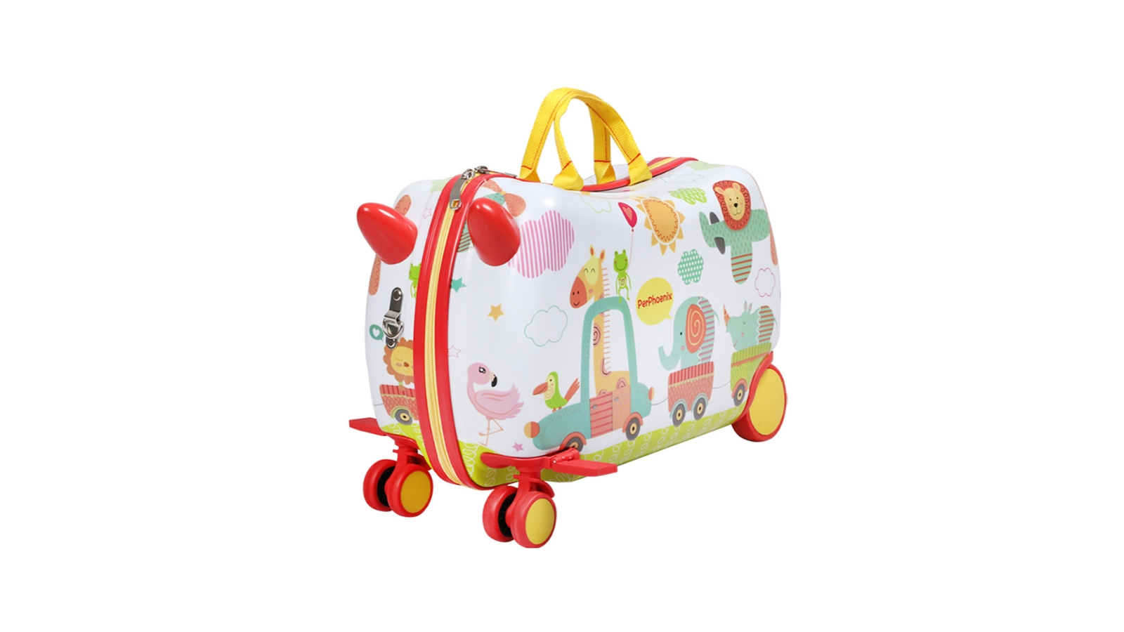 BoPeep Kids Ride On Suitcase Trolley - Zoo