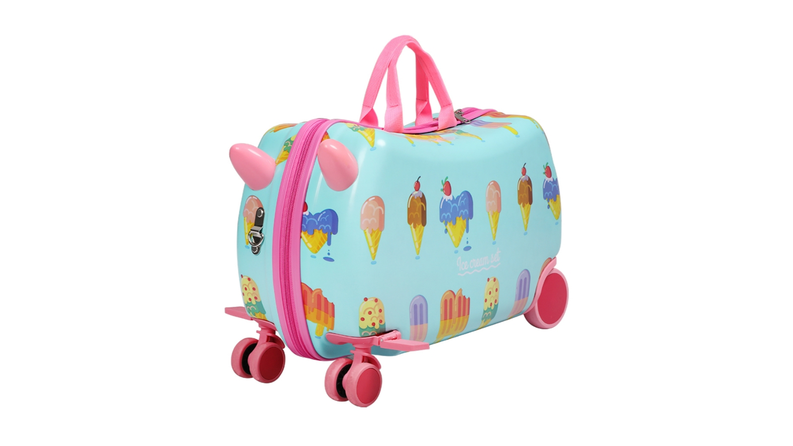 BoPeep Kids Ride On Suitcase Trolley - Ice Cream