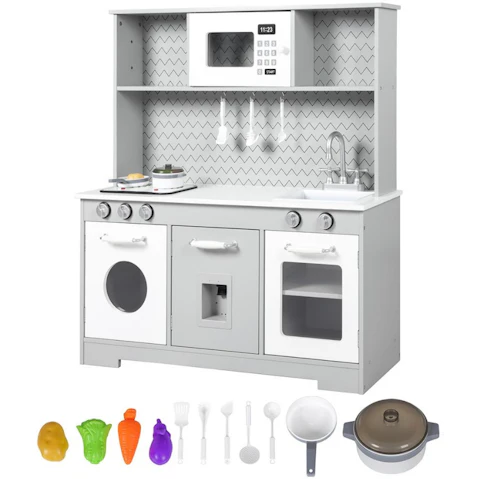 BoPeep Kids Kitchen Play Set Wooden Toy