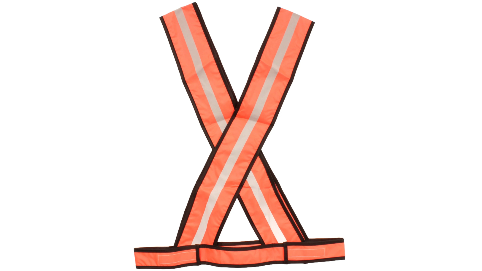 Bikelane Orange Reflective Slip-On Safety Cross Vest for Bike and Motorcycle - Medium