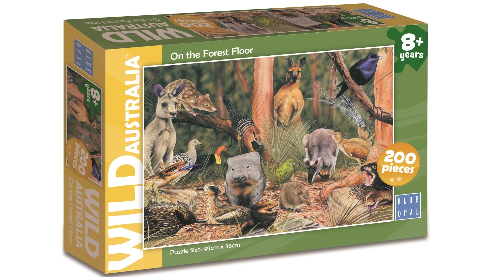 Blue Opal Wild Australia On the Forest Floor 200 Pieces Puzzle
