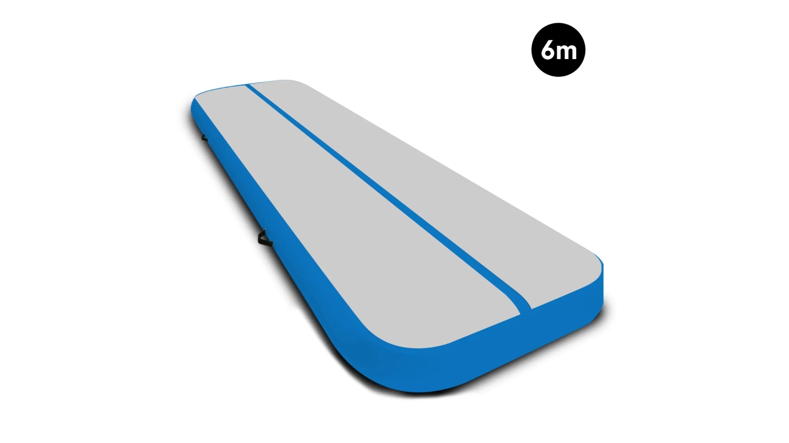 Powertrain 6mx2m Air Track Tumbling Mat - Grey/Blue