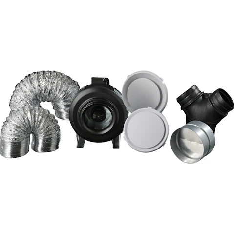 Schweigen BL502 Silent Multi-Purpose Exhaust Fan for 2 Rooms