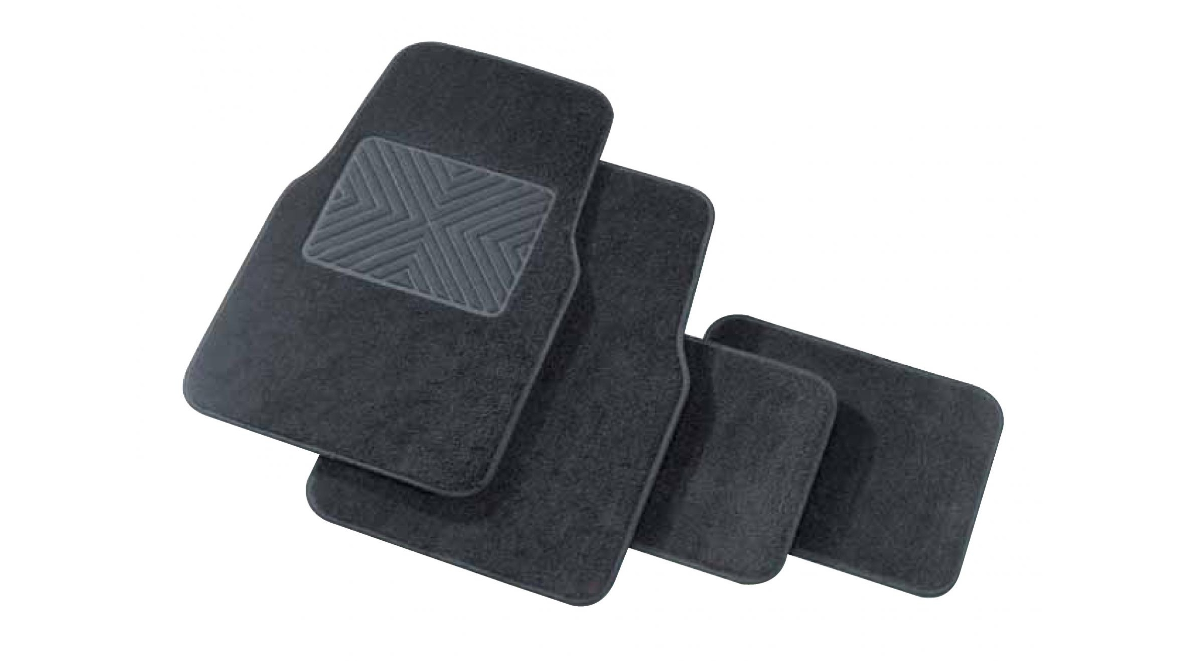 Carfit Protecta Carpet 4 Piece Set Car Floor Mat - Black