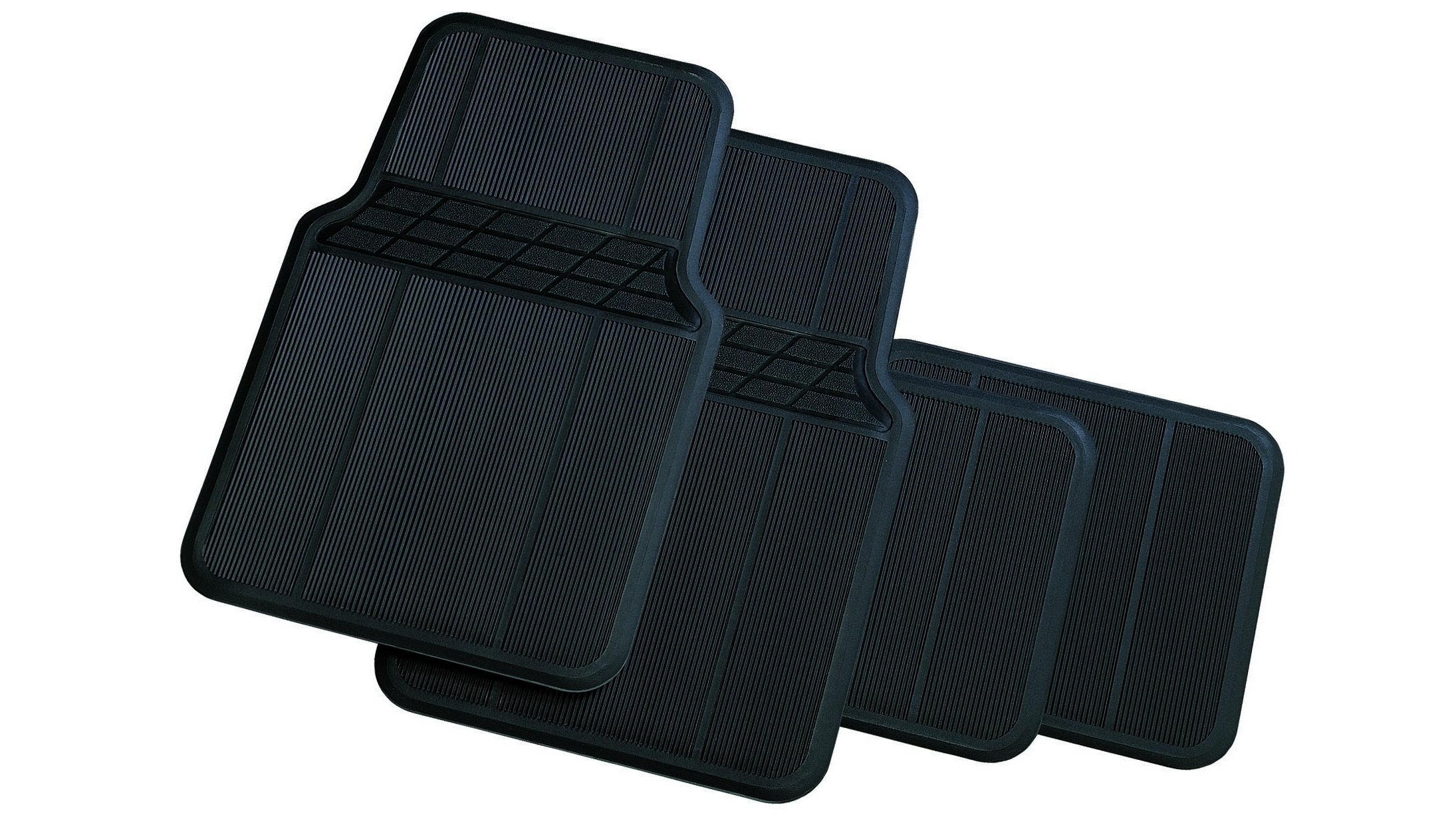 Carfit Classic 4 Piece Set Rubber Car Floor Mat - Black