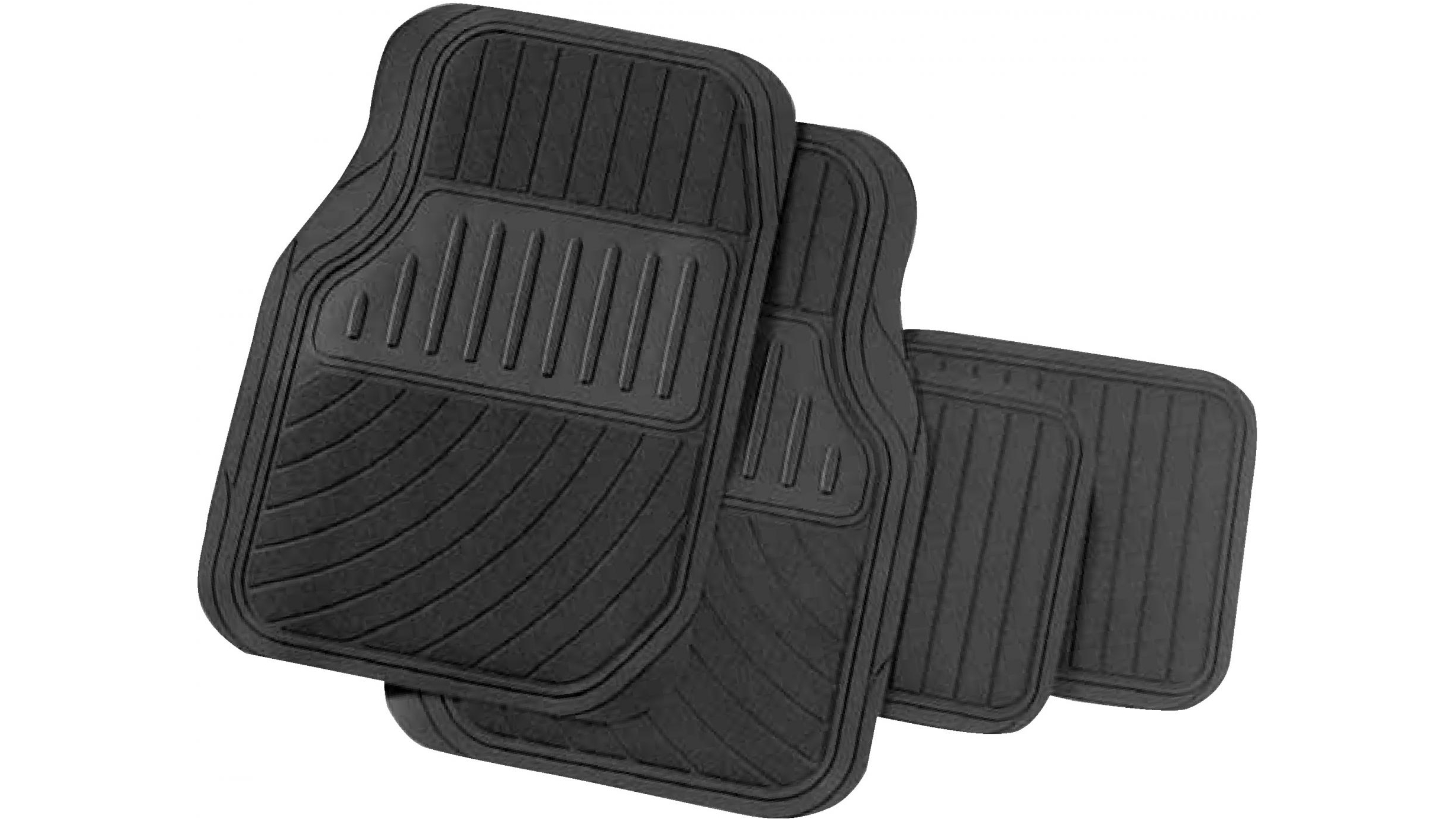 Carfit Perfect Fit Rubber 4 Piece Set Car Floor Mat - Black