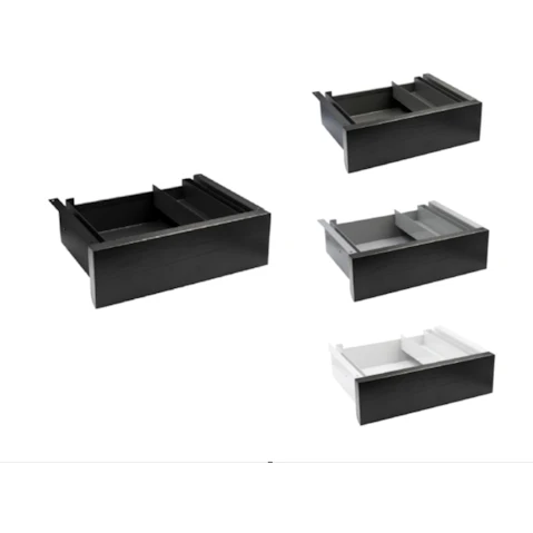 Desky Black Ash Minimal Under Desk Drawer