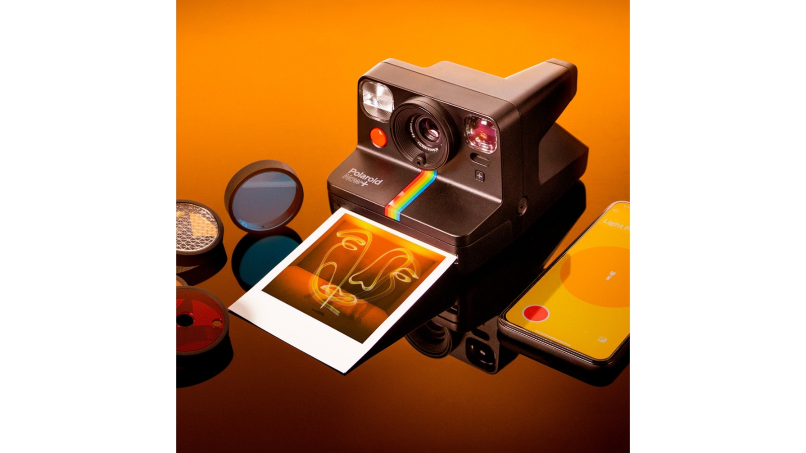 Polaroid Now+ Camera Black Harvey Norman