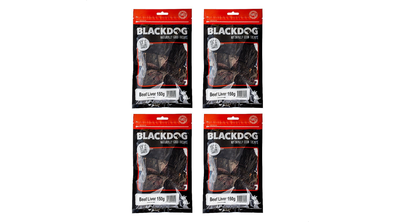 Blackdog 4 Piece Beef Liver - 150g