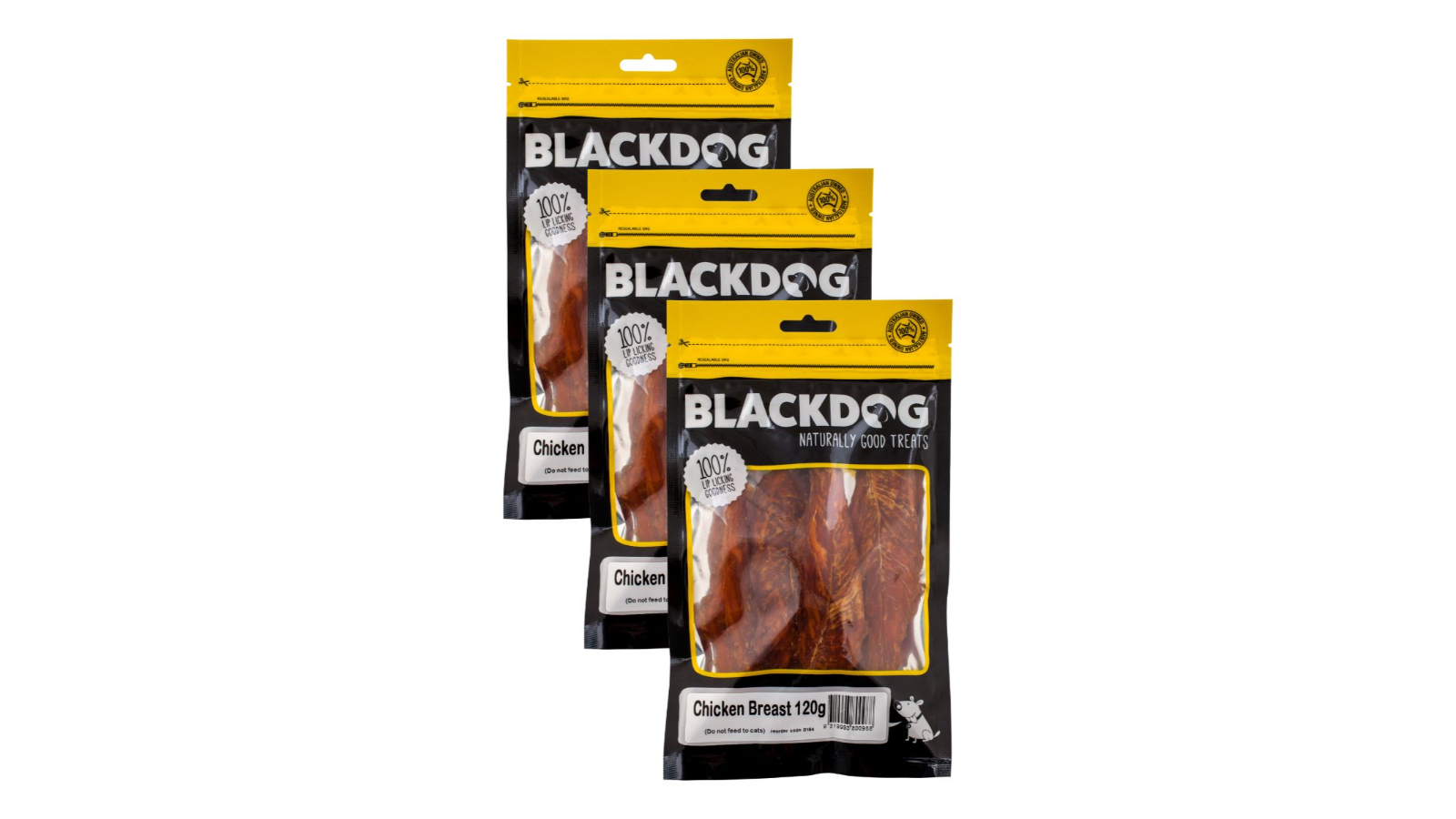 Blackdog 3 Piece Chicken Breast Fillet - 120g