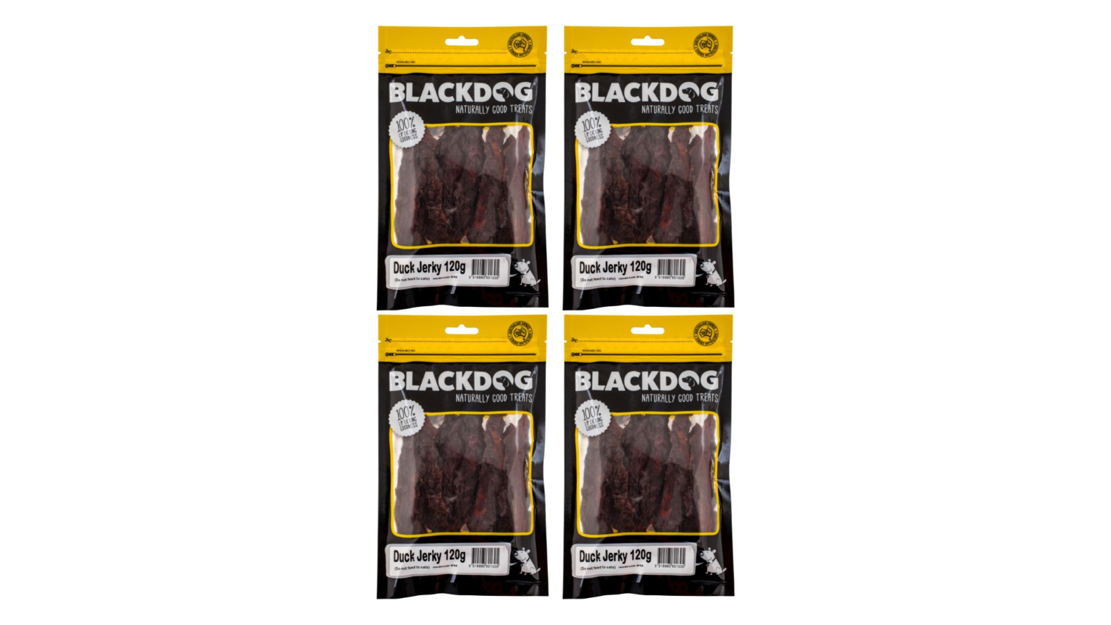 Blackdog 4 Piece Duck Jerkey - 120g