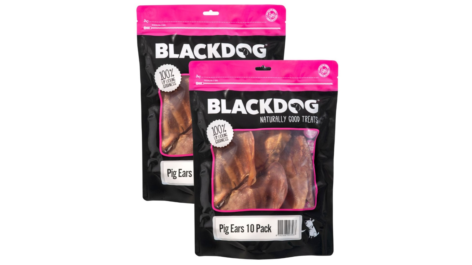 Blackdog 2 Piece Pig Ears Dog Food