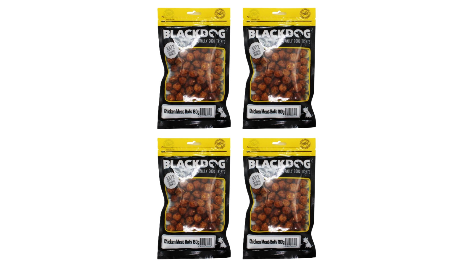 Blackdog 4 Piece 180g Chicken Meat Balls Dog Food