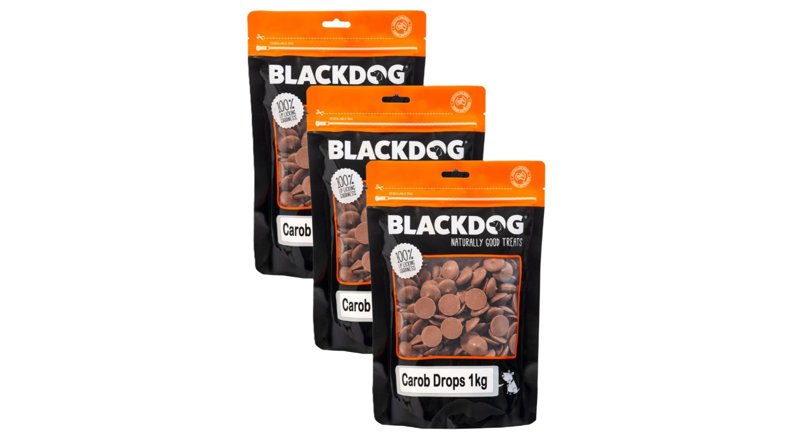 Blackdog 2 Piece Carob Buttons Dog Food