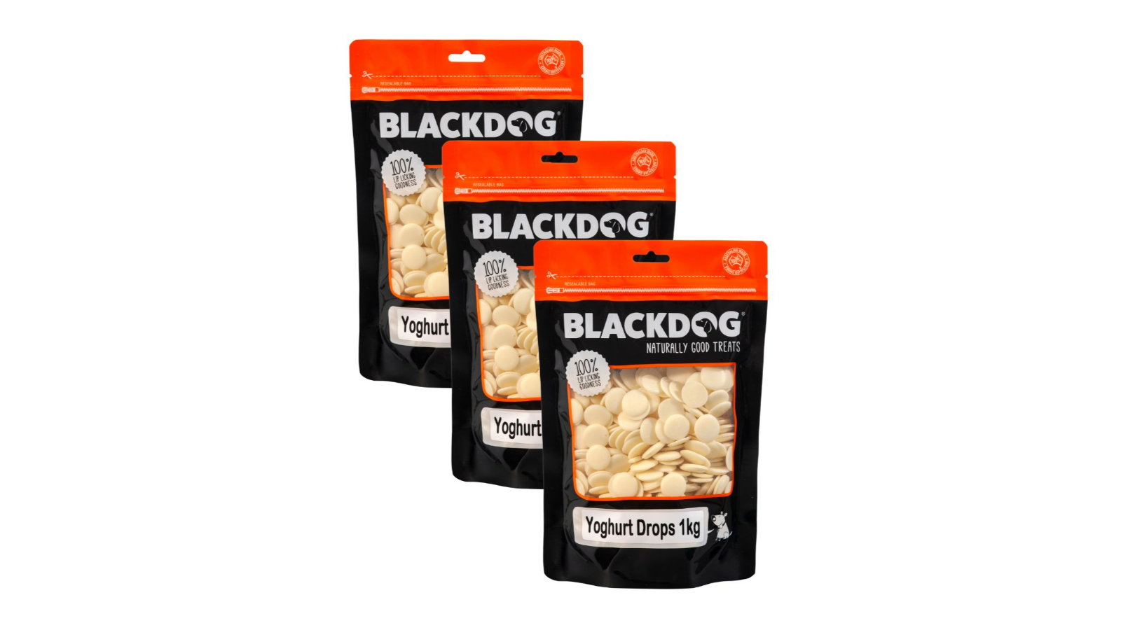 Blackdog 3 Piece Yoghurt Drops - 1kg
