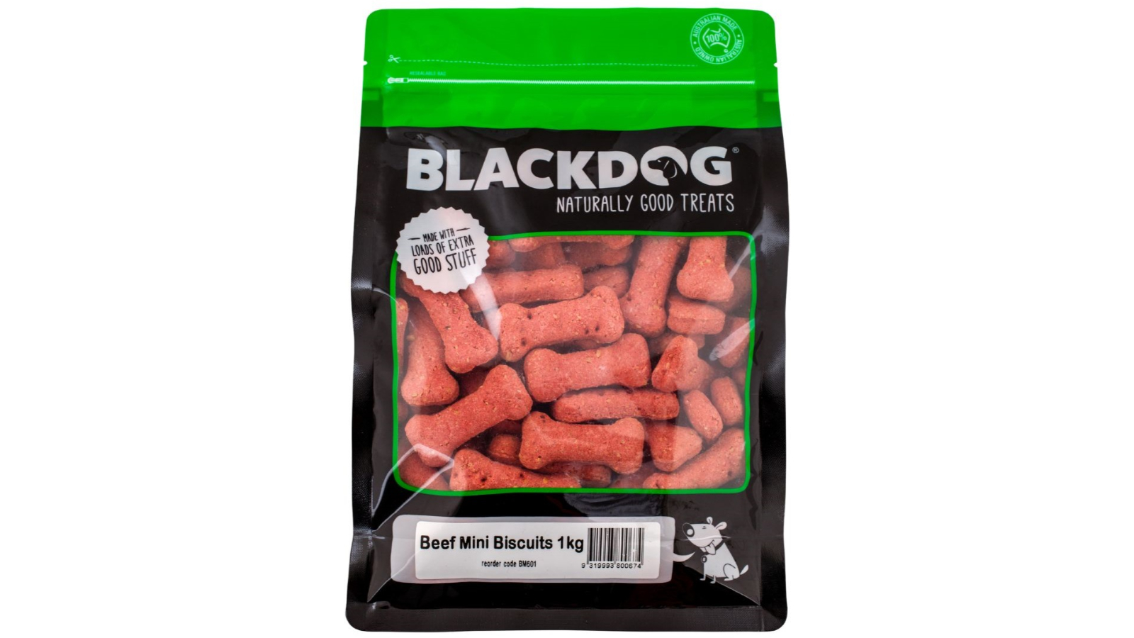 Blackdog Beef Mini Biscuit - 1kg