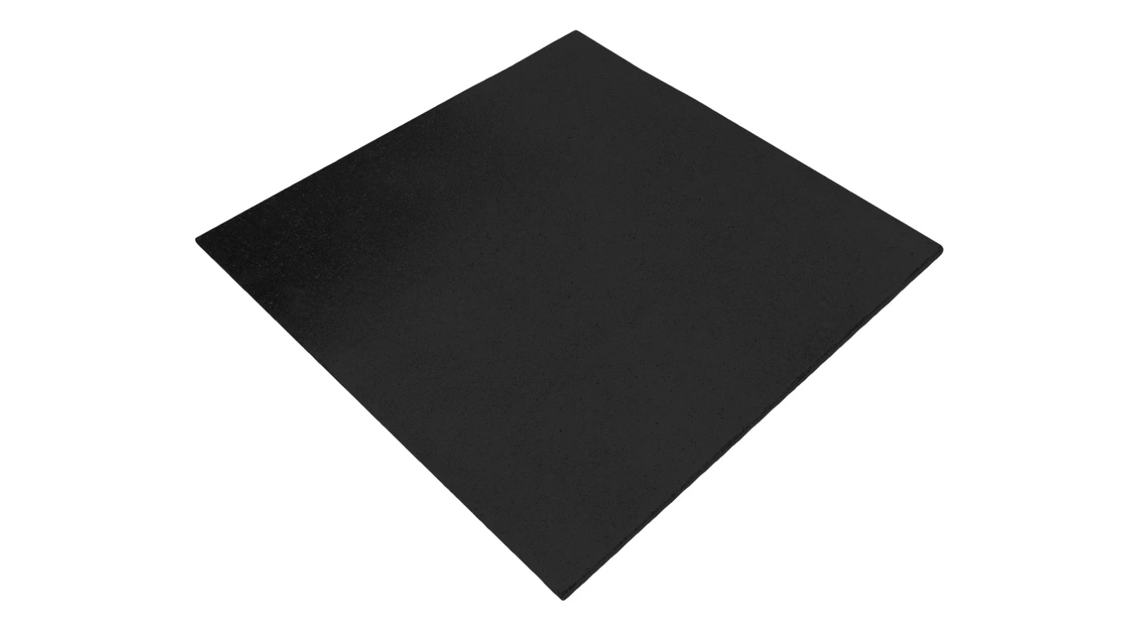 Fitness Hero Black Premium Rubber 1Mx1Mx 2cm Thick Gym Flooring - 1 Pack