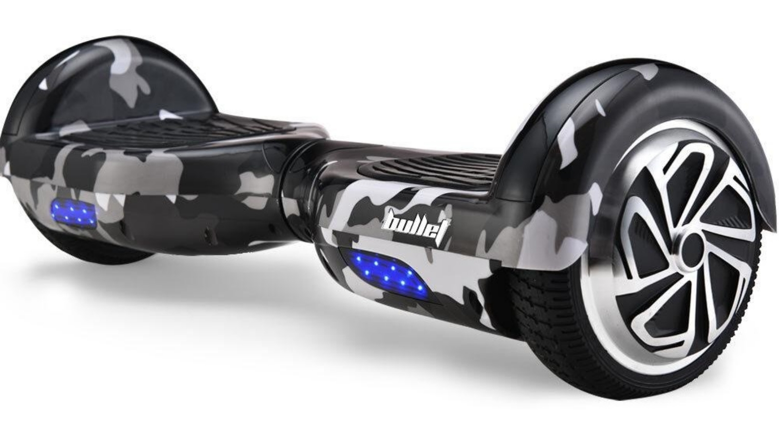 BULLET Hoverboard Scooter Electric 6.5" Wheels - Camo Grey