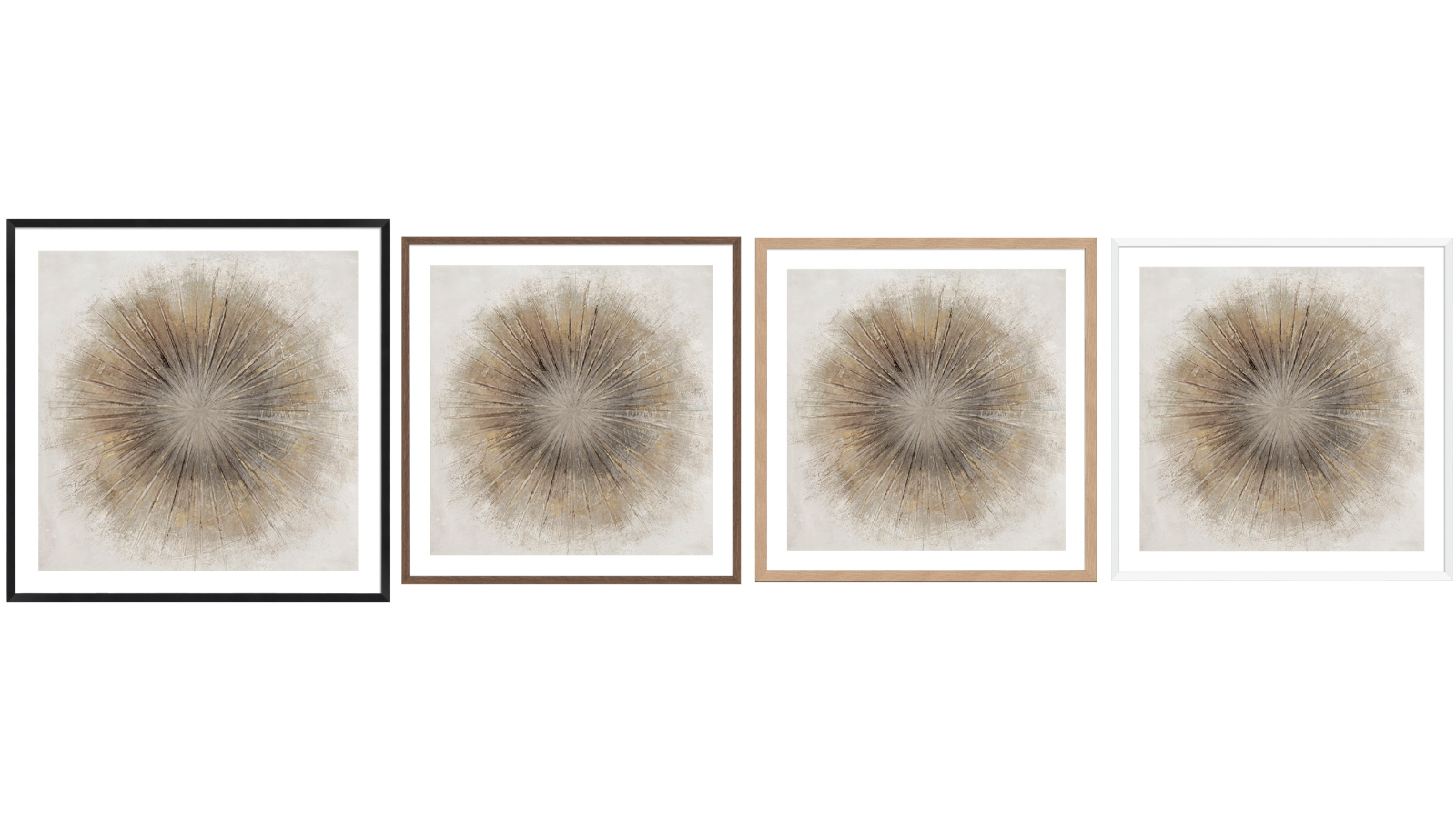 La Grolla Golden Sphere I Natural Frame Wall Art