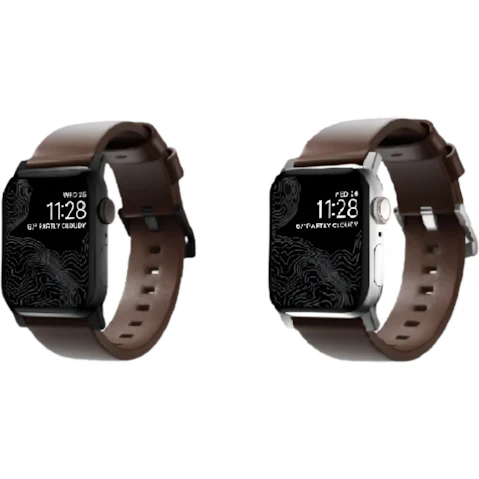 NOMAD Rustic Brown Modern Band Horween Leather - 41mm